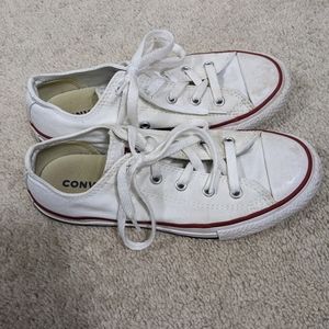 Youth Converse White All Star Shoes